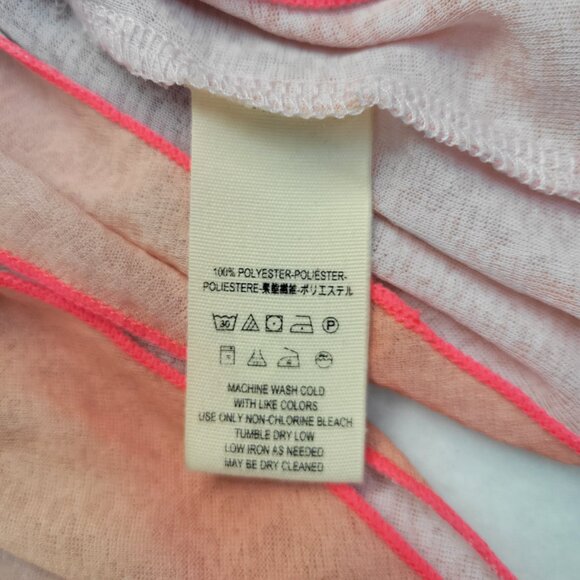 Free People Mystic Tie-Dye Pink Purple Oversized Split Sleeves Tunic Size Small - Picture 3 of 11